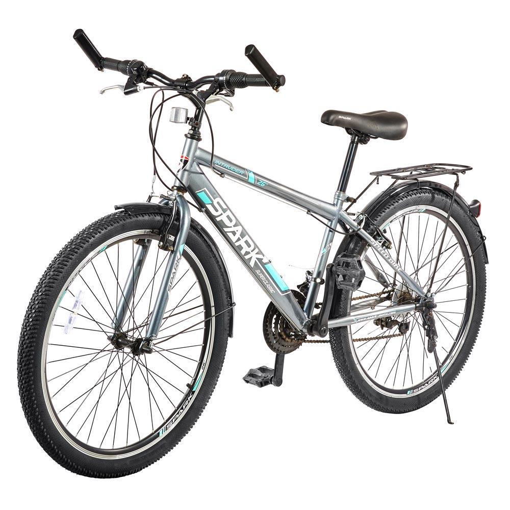 Велосипед Spark Intruder 15 колеса 26'' стальная рама 15'' Серый (1490953073) - фото 3 Велосипед Spark Intruder 15 колеса 26'' стальная рама 15'' Серый (1490953073) - фото 3