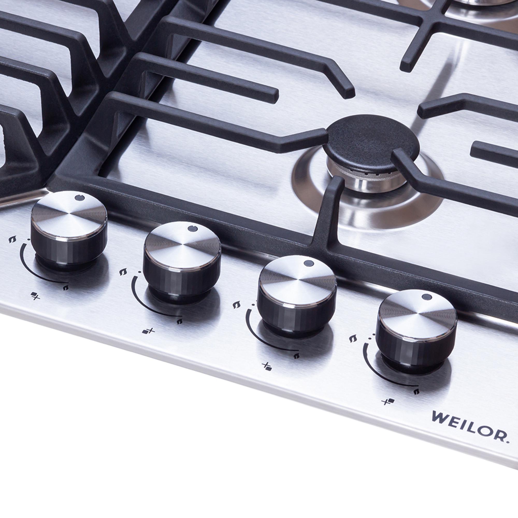 Варочная поверхность газовая WEILOR GM W 624 SS - фото 5 Варочная поверхность газовая WEILOR GM W 624 SS - фото 5