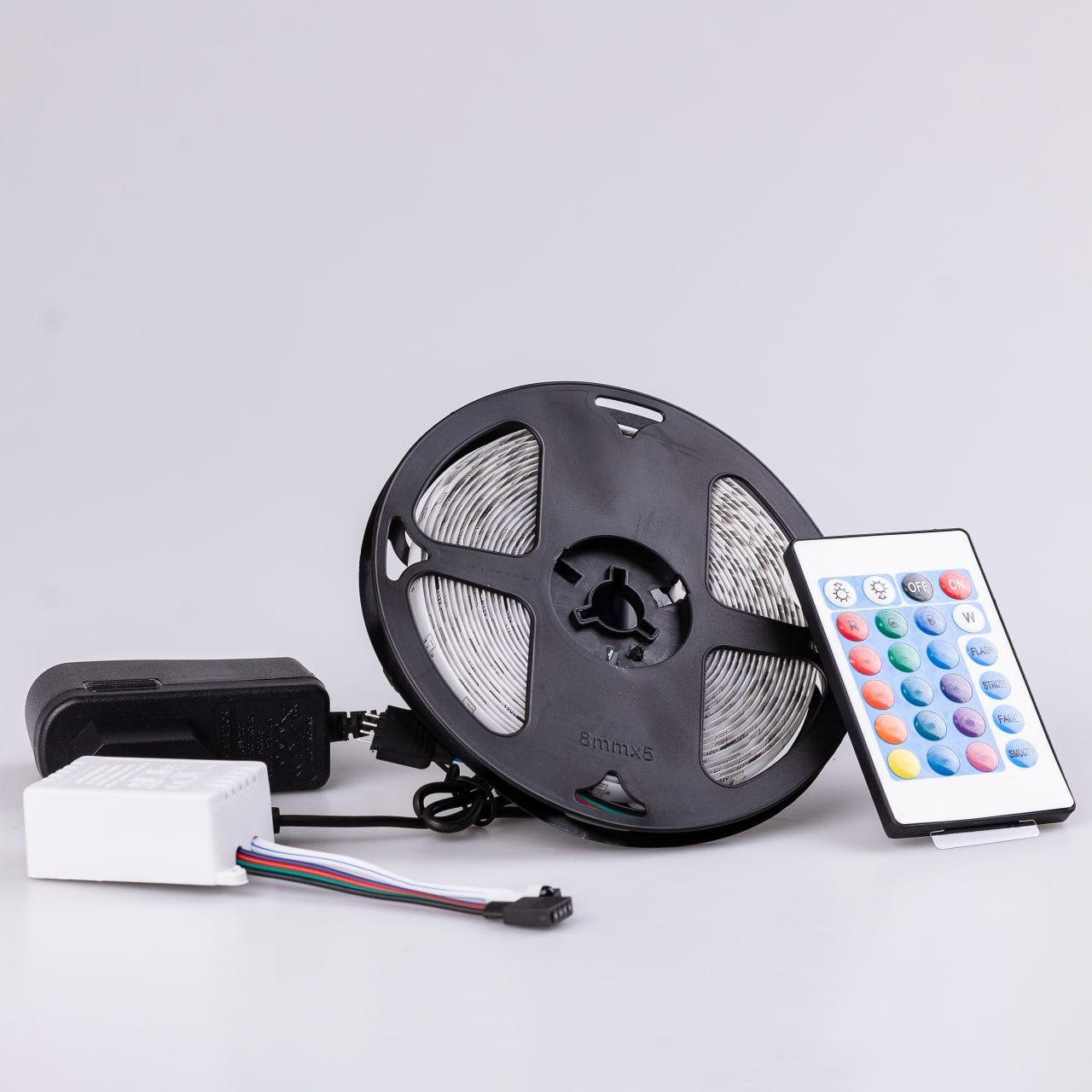 Стрічка світлодіодна з пультом GarlandoPro RGB 5050 водостійка 300 LED 5 м (3059) - фото 8