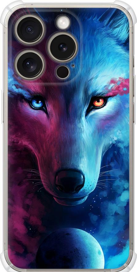 Чехол на iPhone 15 Pro Арт-волк (3999sp-3096-42517)