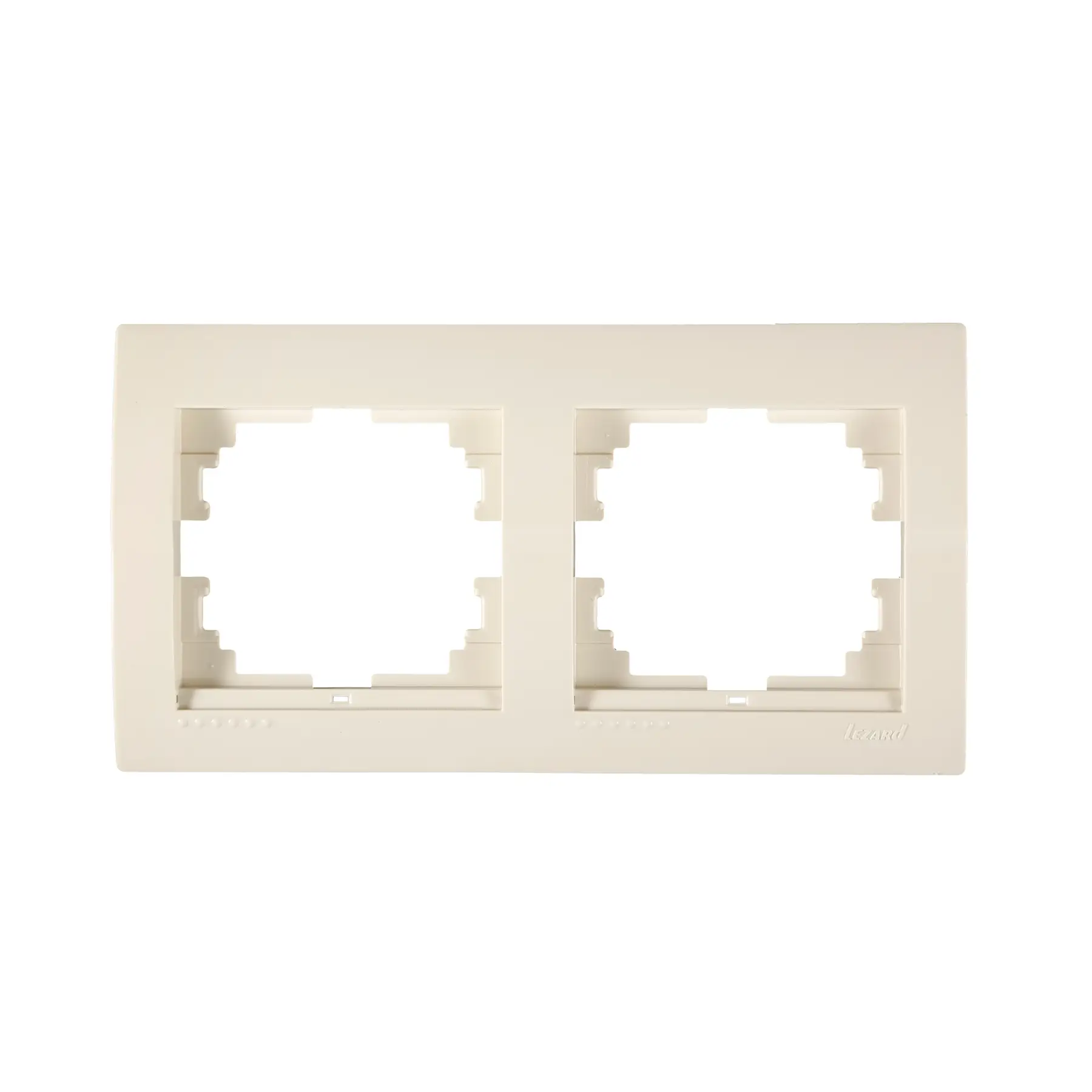 Рамка Lezard Deriy 2-местная горизонтальная Графітовий