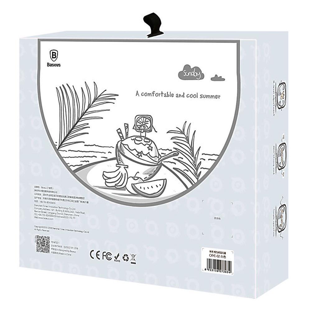 Вентилятор настільний Baseus Flickering Desktop Fan CXYE-02 Білий - фото 8 Вентилятор настільний Baseus Flickering Desktop Fan CXYE-02 Білий - фото 8