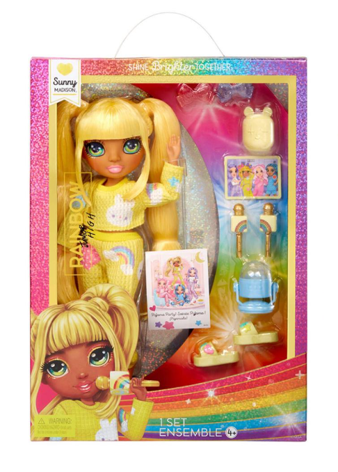 Лялька Rainbow High Junior High PJ Party САННИ з аксессуарами (MTT-189281)