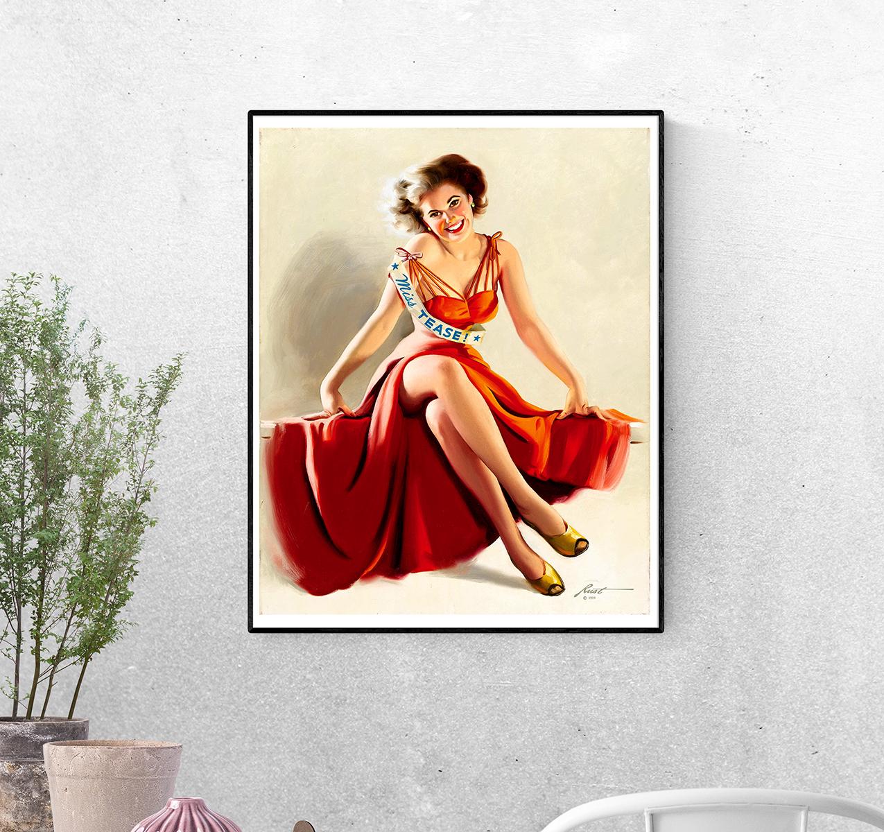 Постер Мисс подразнить. Дональд Раст формат А-5 (pin_up1740016_Poster)