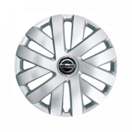 Автомобильные колпаки SKS 216 R14 с логотипом Nissan 4 шт. Серебристый