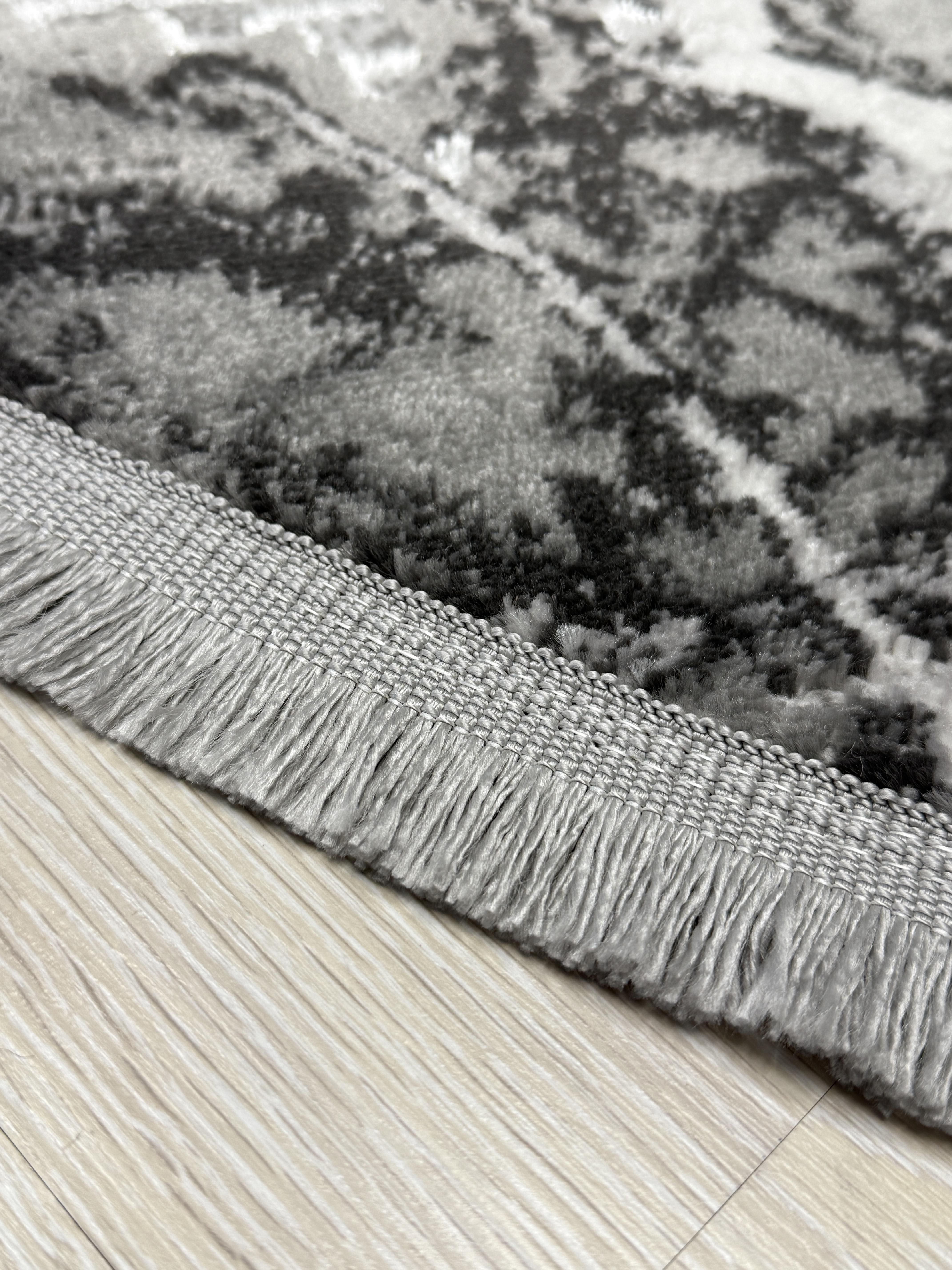 Ковер Mars с невысоким ворсом 200x200 см круг Антрацитовый (4640AA/KGS13) - фото 10 Ковер Mars с невысоким ворсом 200x200 см круг Антрацитовый (4640AA/KGS13) - фото 10