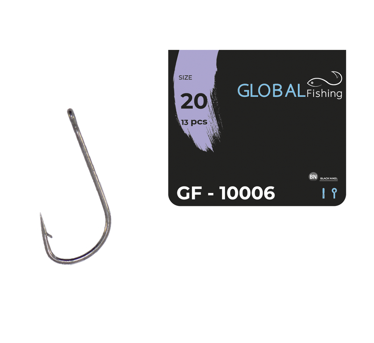 Крючок Global Fishing GF-10006 №20 (1646887708)