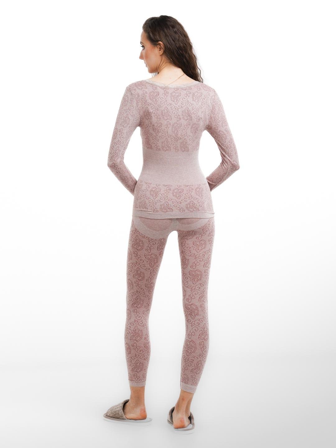 Жіноча термобілизна зі стягуючим ефектом HeatSoft р. 42–48 Світло-коричневий (2767) - фото 3 Жіноча термобілизна зі стягуючим ефектом HeatSoft р. 42–48 Світло-коричневий (2767) - фото 3