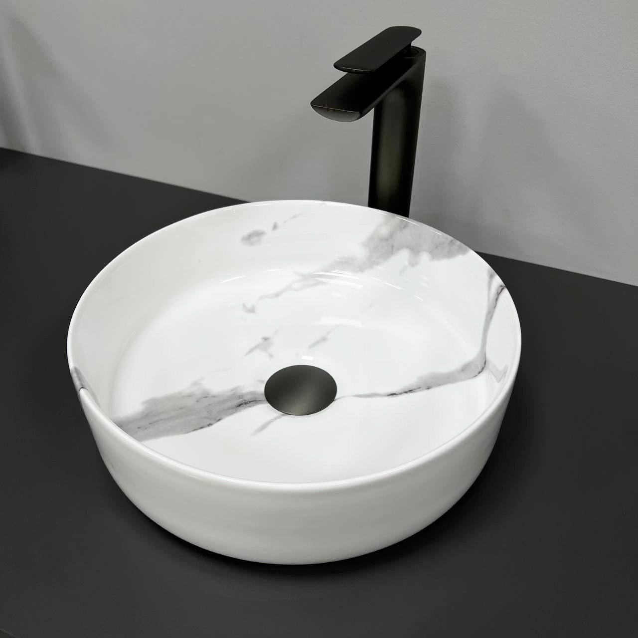 Умывальник VBI PRATO MARBLE NATURE GLOSSY накладной (2808389646)