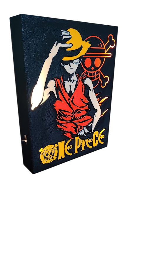 Светильник-ночник Аниме Д. Луффи Соломенная шляпа One Piece пластиковый (1035)