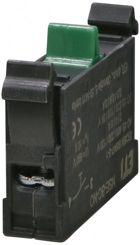 Контактный блок ETI NSE-BC-NO/10 1NO 4A 230V AC/DC для кнопок NSE (4774110)