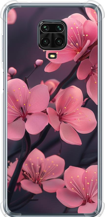 Чехол на Xiaomi Redmi Note 9 Pro Пурпурная сакура (6075sp-1911-42517)