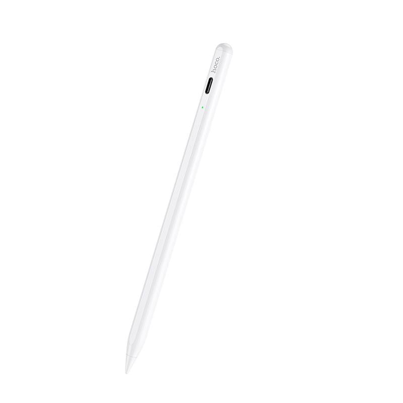 Стилус Hoco Smooth для сенсорних екранів series active anti-mistake touch capacitive pen for iPAD GM102 White (574198) - фото 6