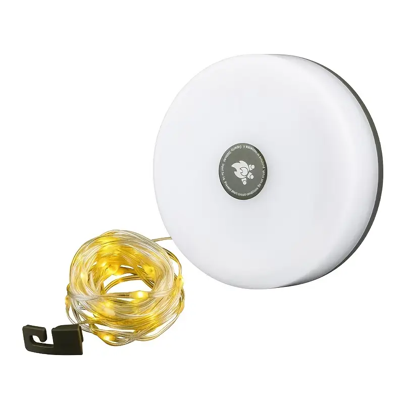 Светильник аккумуляторный с гирляндой Type-C USB и магнитным креплением 6 В 6000К 80-250 лм IP44 Li-Ion 2000 мАч (opt-102768)