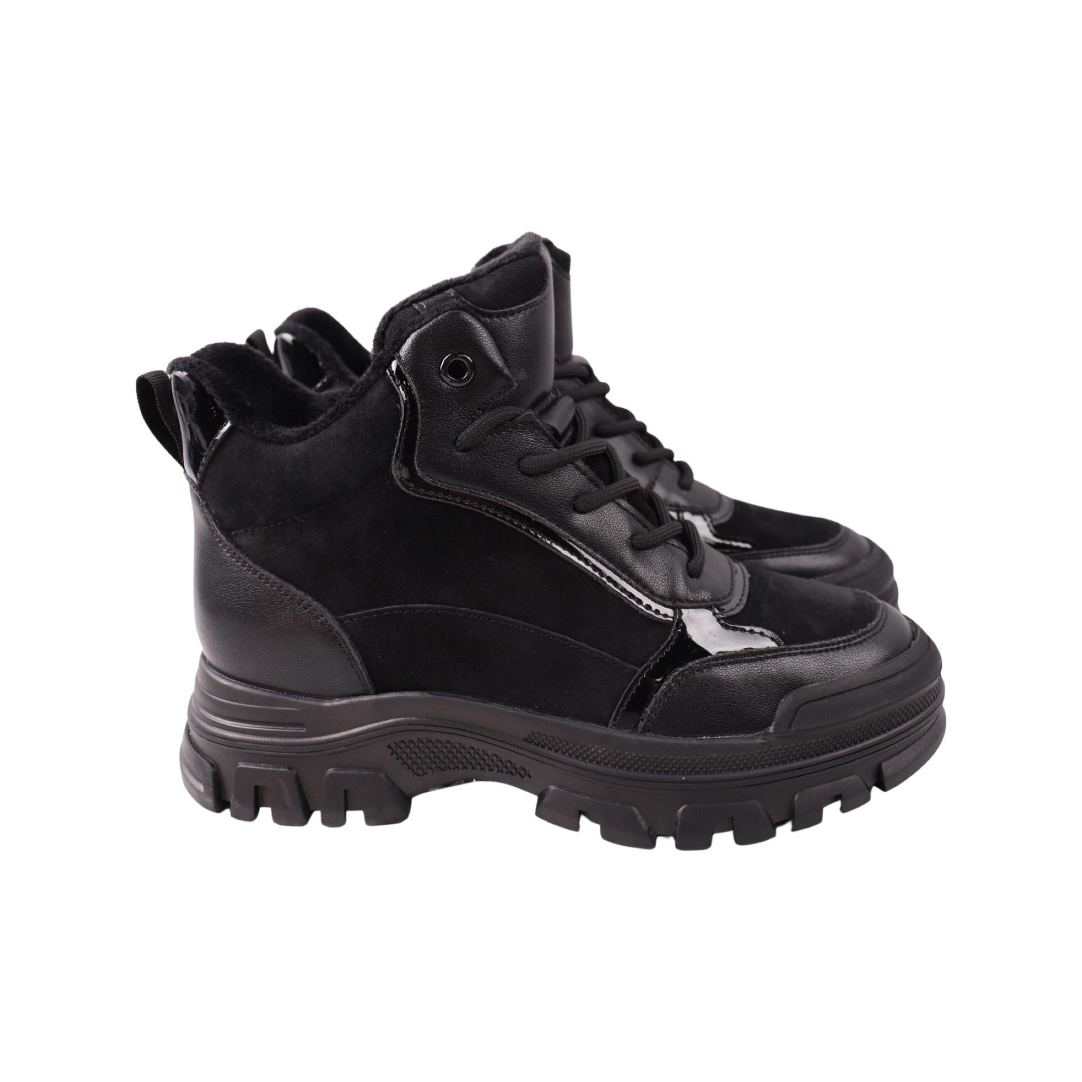 Ботинки женские Berisstini натуральная замша р. 38 Черный (205-23DHS)