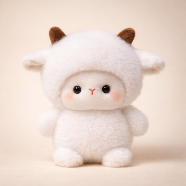 Мягкая плюшевая игрушка Овца 16 см Белый (31414074)