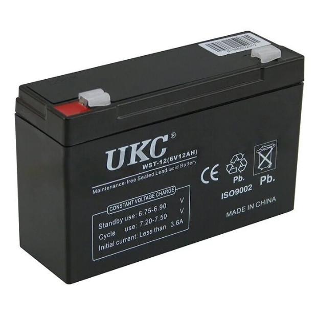 Акумулятор UKC Battery WST-12 6 V 12 Ah (014474) - фото 1