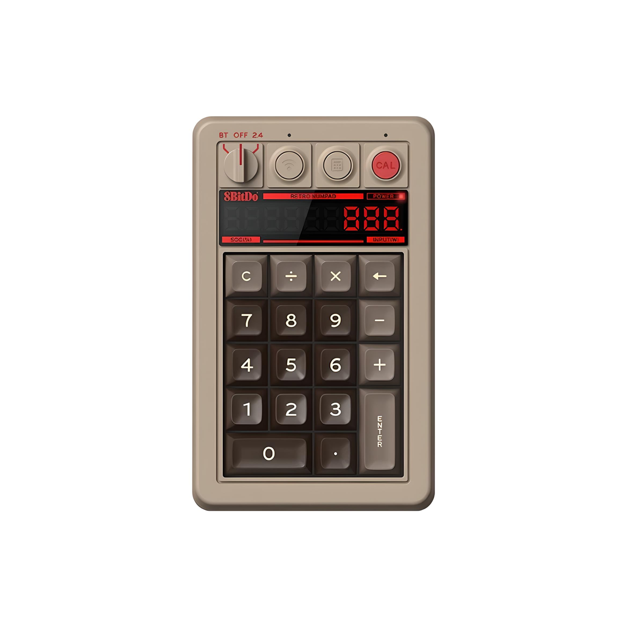 Клавиатура механическая цифровая 8BitDo Retro 18 C64 с комбинированным подключением/дисплеем/калькулятором (2571334827)