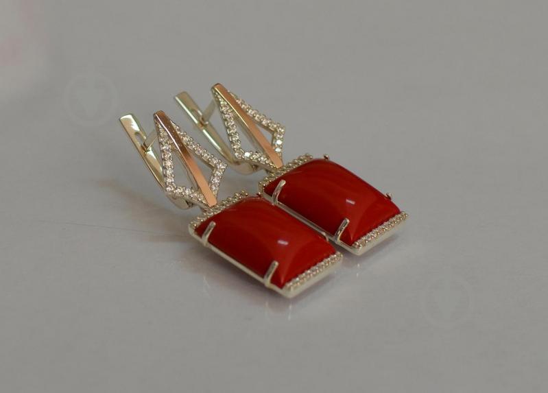 Серебряные серьги Sil с кабашонами 146s-4 Цирконий (Sil-1149)