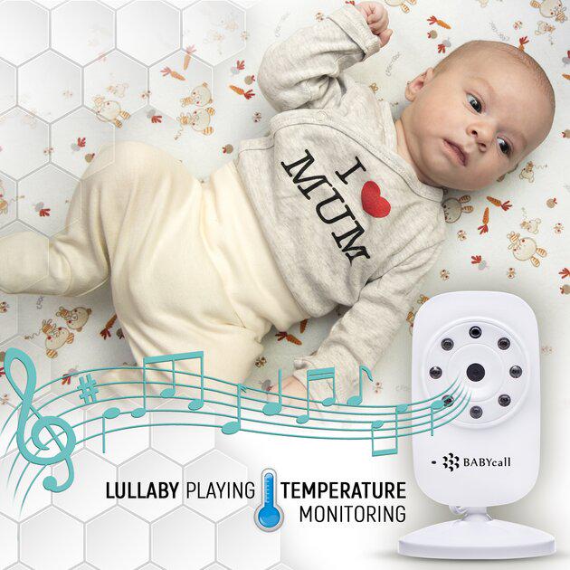 Відеоняня Baby Monitor SM-24 з портативним дисплеєм та вимірюванням температури - фото 10