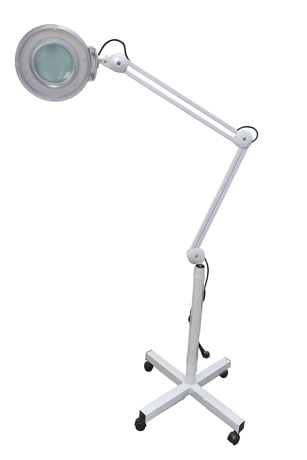 Лампа-лупа косметологическая T5A с подставкой на пол 5-кратное увеличение ⌀ 23 см (7061)