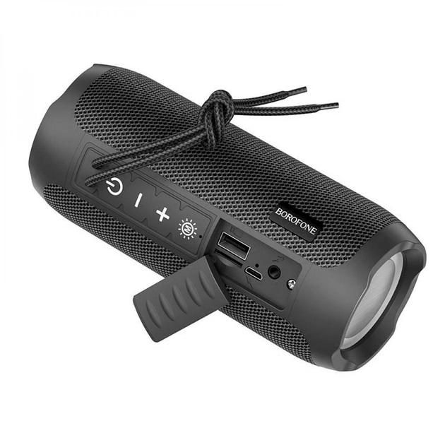 Портативная колонка Borofone BR21 Sports BT speaker 1200 mAh Black (19100337) - фото 3