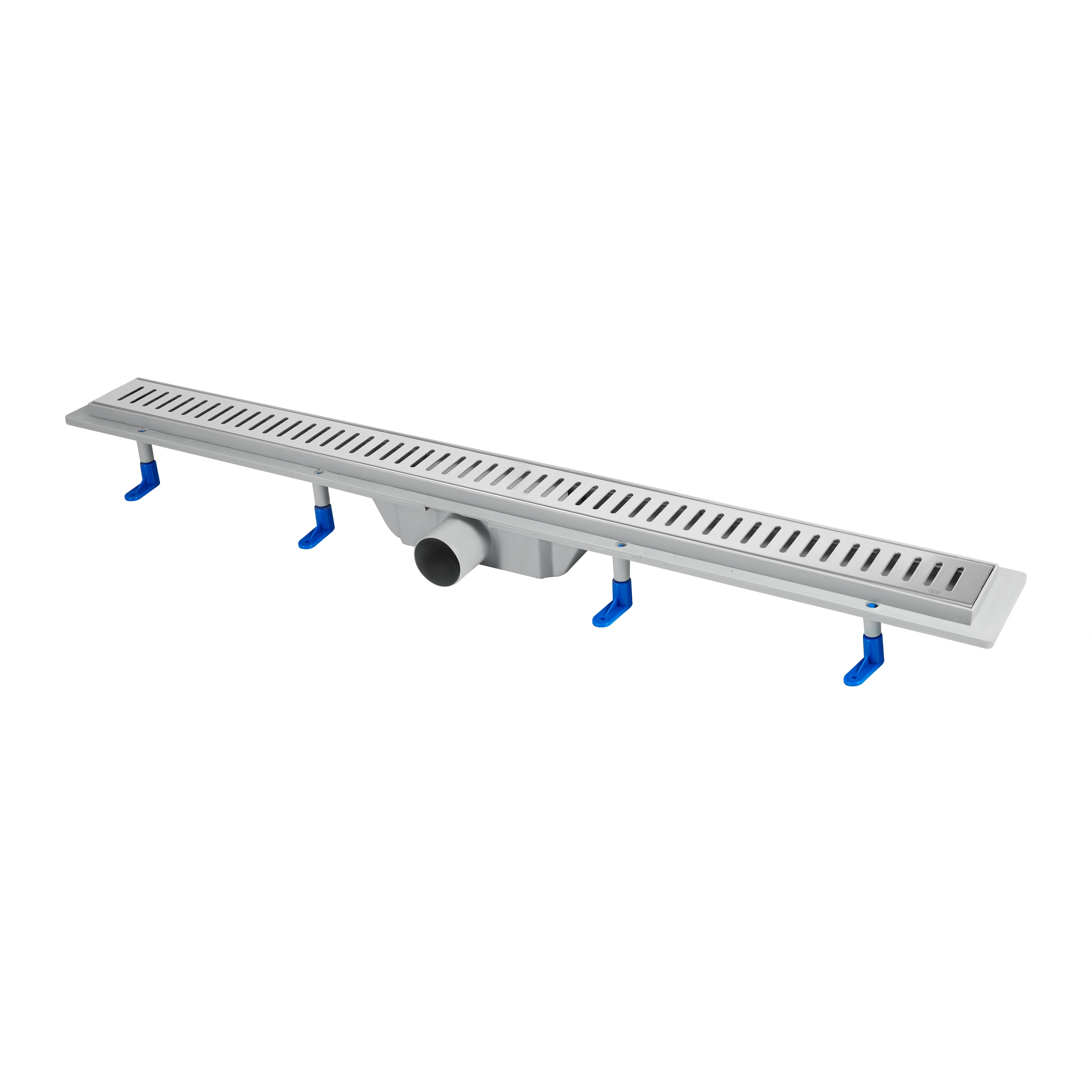 Трап Qtap Dry FA304-900 линейный с сухим затвором и нержавеющей решеткой 900х73 мм