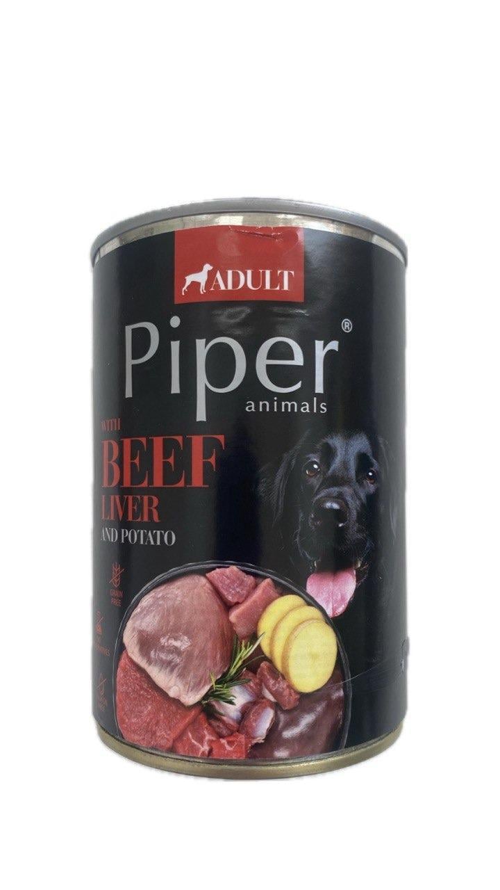 Консерва для собак Dolina Noteci Piper Dog говяжья печень и картофель 400 г (28278)