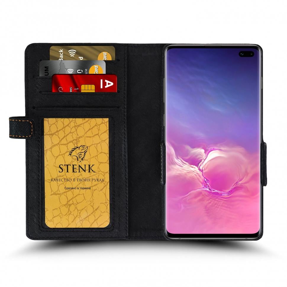 Чехол книжка Stenk Wallet для Samsung Galaxy S10 Plus Черный (64167)
