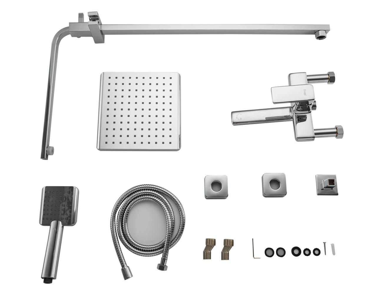 Душевая система Frap H60 F2460 поворотный излив-переключатель на лейку/душ 1 режим Хром - фото 7