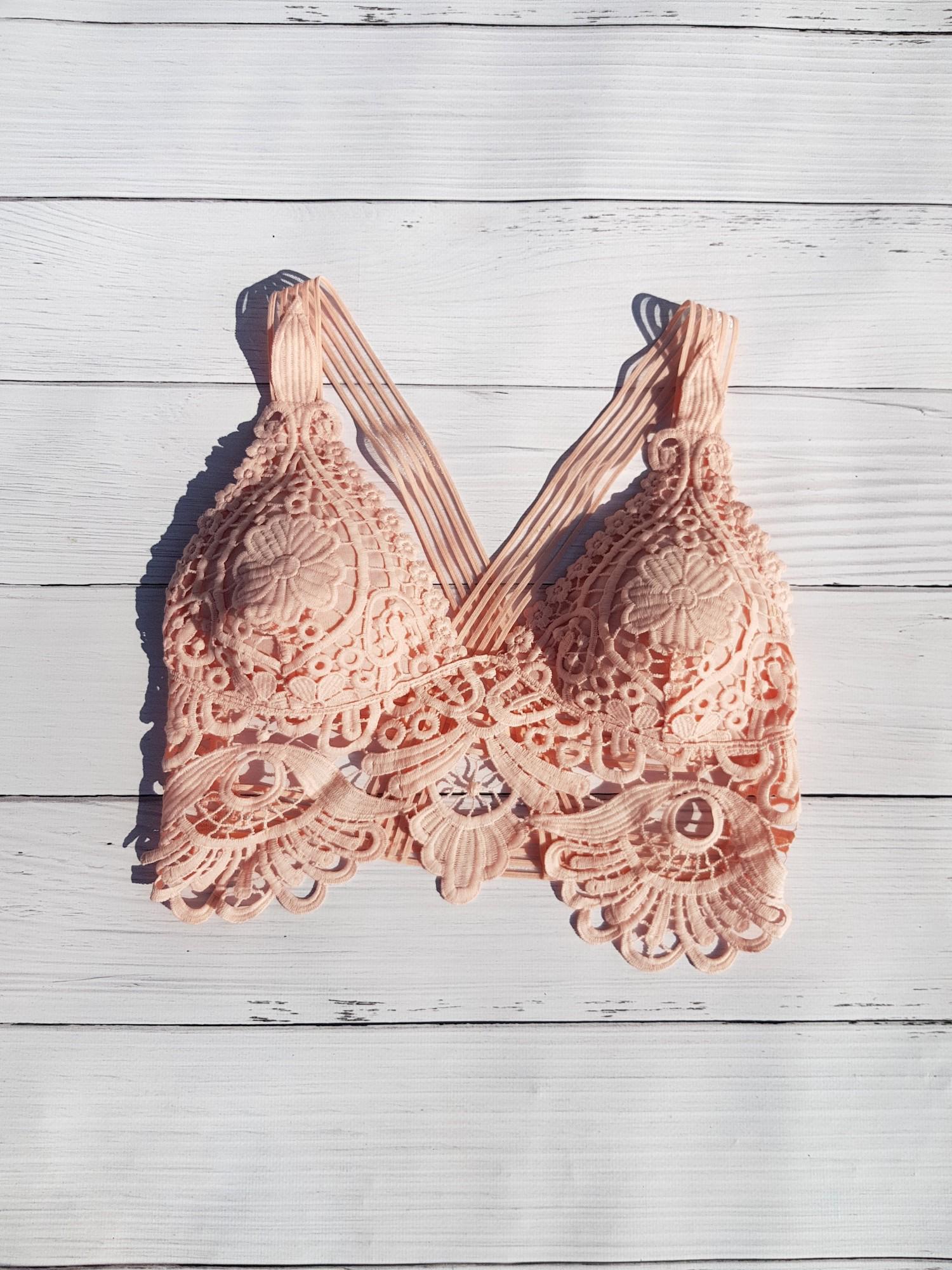 Топ женский кружевной с пуш-апом G&N 8282 M Розовый (44)