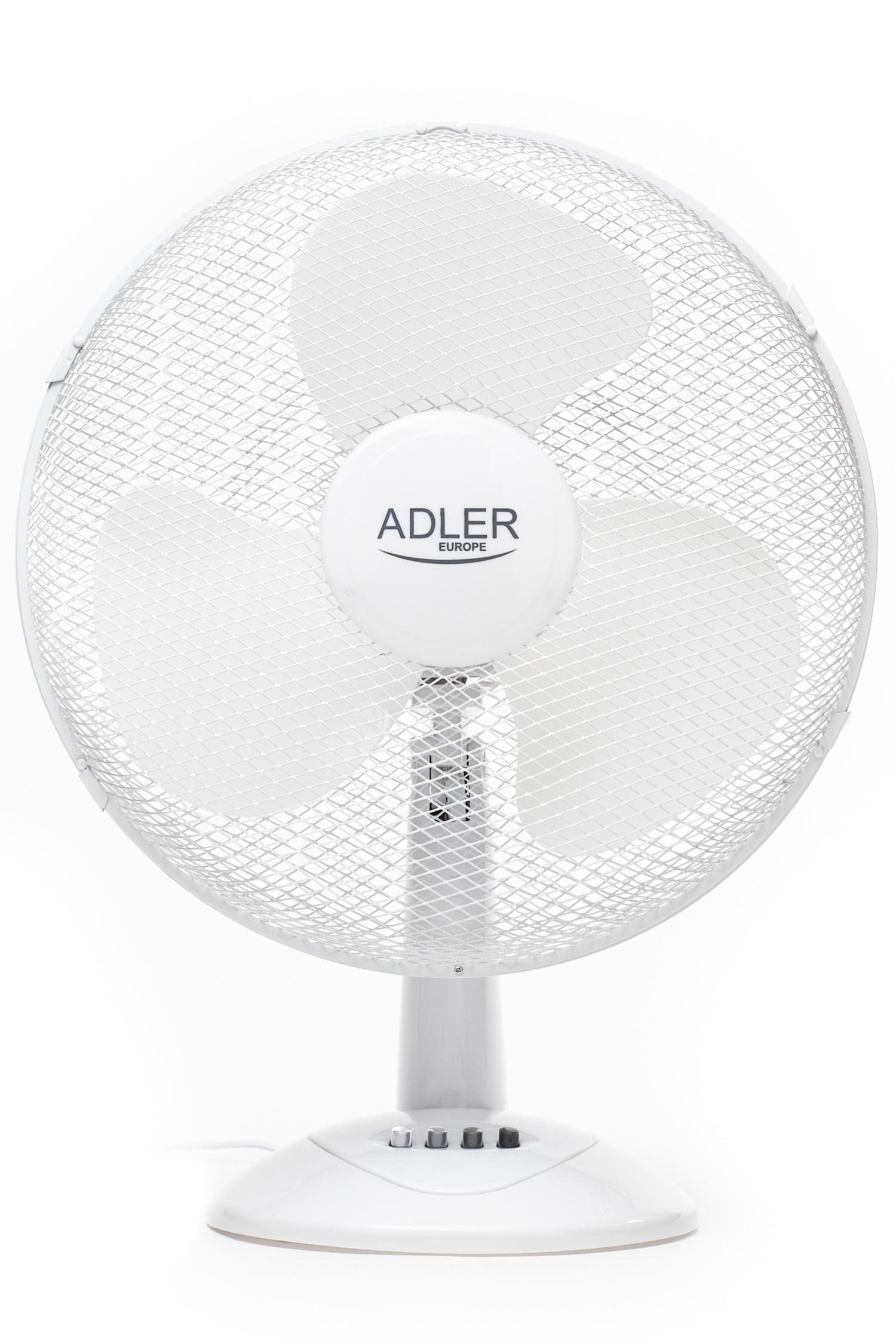 Вентилятор настільний Adler AD 7304 d 40 см 45 Вт Білий (34187904)