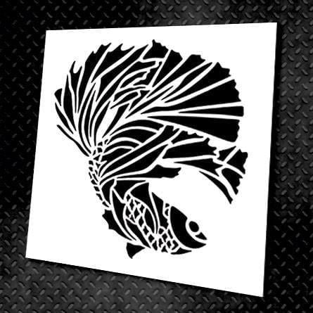 Трафарет DFA для декора Животные Рыбка для штукатурки и краски 0,3-1 мм (J00014)