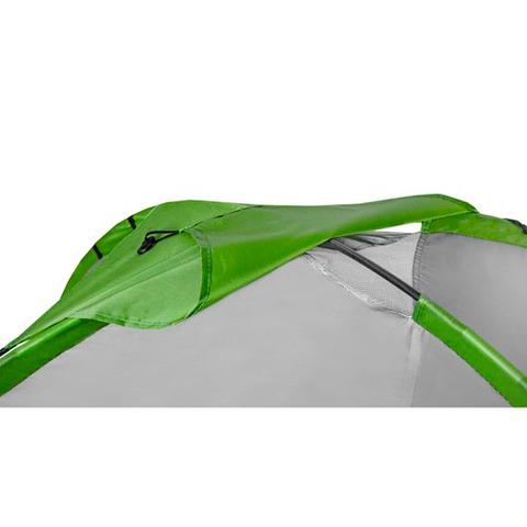 Палатка с навесом в чехле туристическая четырехместная 200х200х140 см Серо-зеленый - фото 5