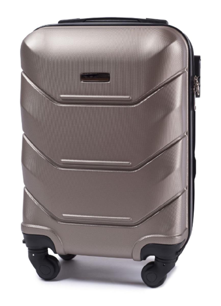 Валіза пластикова WINGS 147 мікро Шампань (Wp00213)