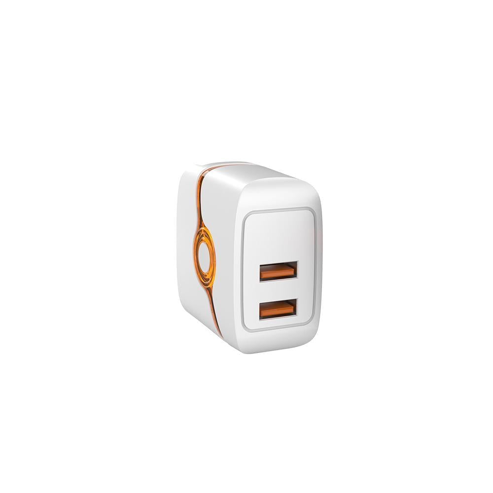 Мережевий зарядний пристрій Aspor A832 2USB/3A Білий (925150)