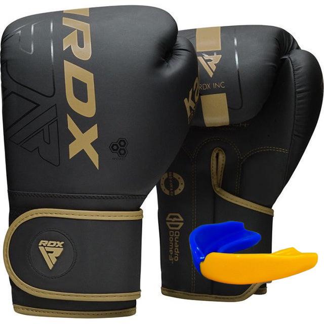 Боксерські рукавиці RDX F6 Kara 16 унцій капа в комплекті Matte Golden (3019802790)