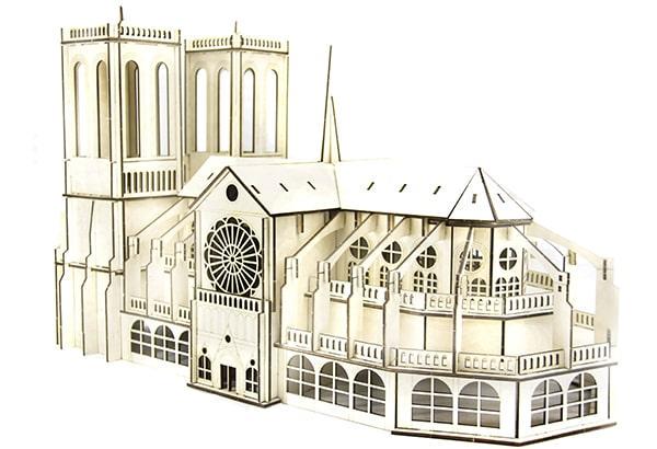 Деревянный конструктор Собор Парижской Богоматери 202 деталей