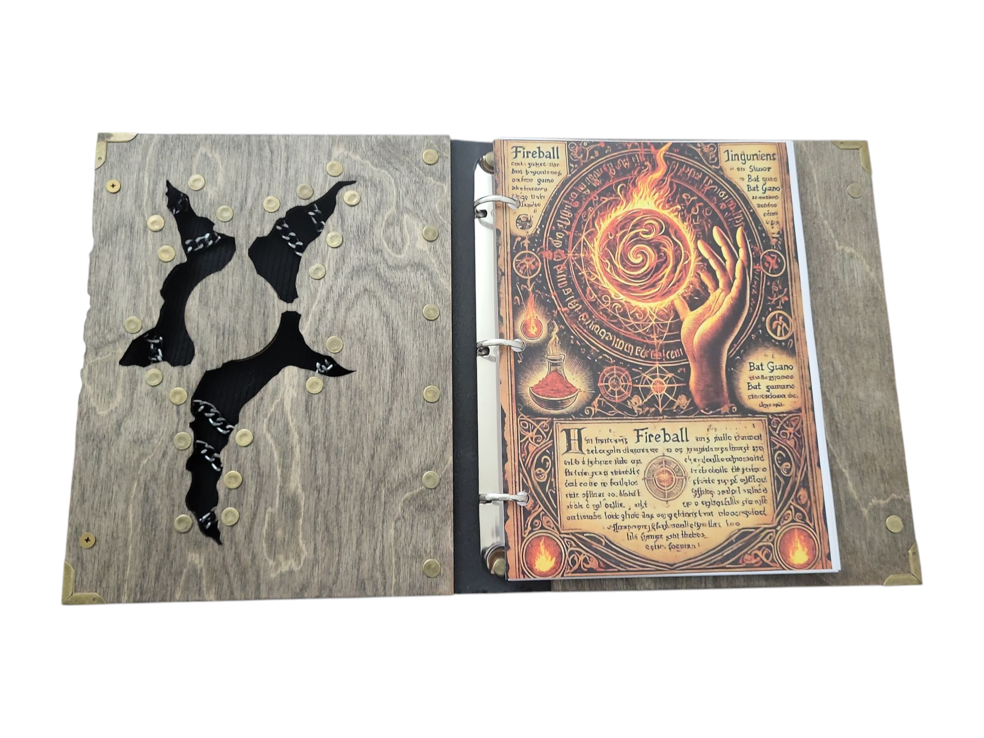 Дерев'яний блокнот Гримуар 210х170 мм 100 стр. - фото 2 Дерев'яний блокнот Гримуар 210х170 мм 100 стр. - фото 2