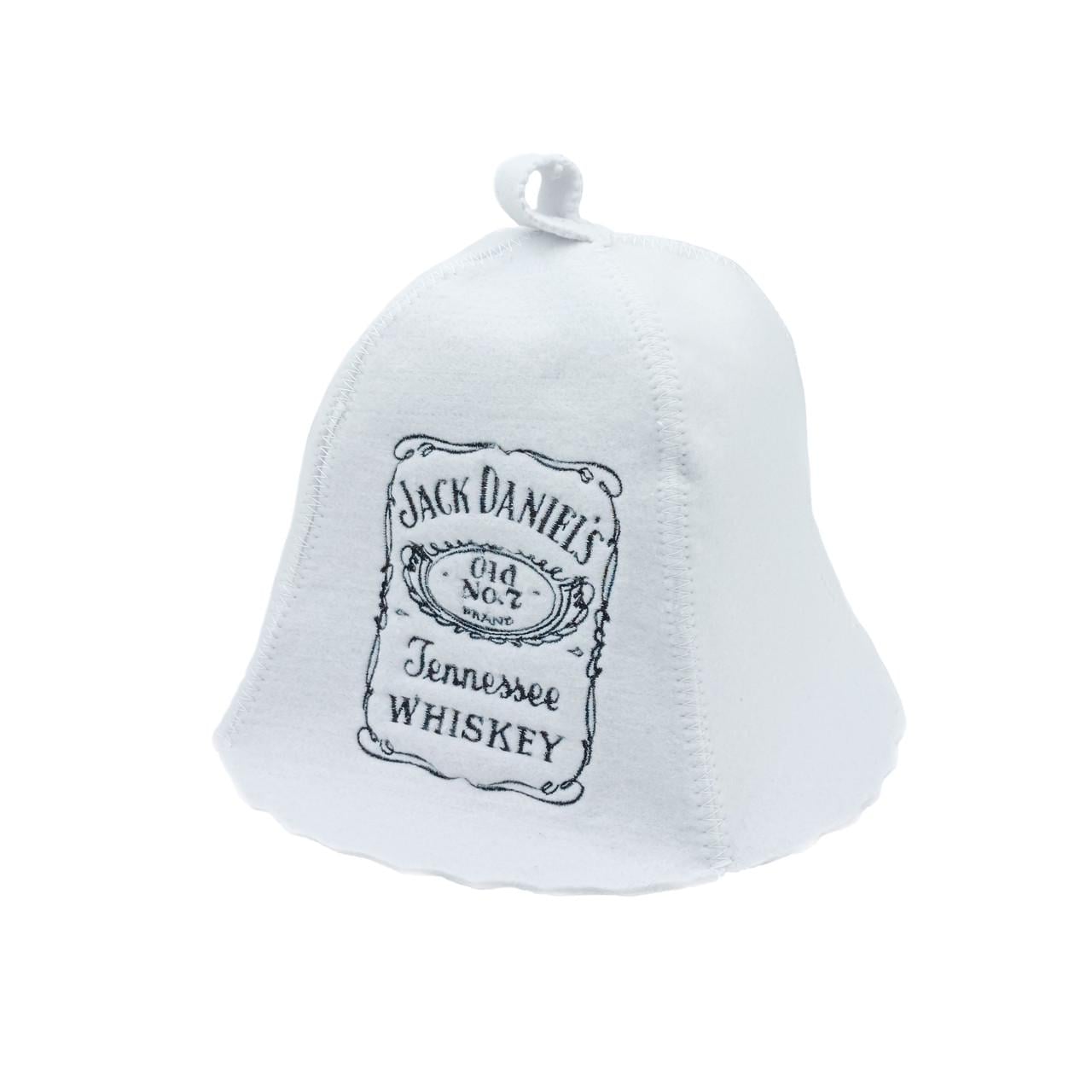 Шапка для бани Luxyart Jack Daniels искусственный фетр Белый (LA-759)