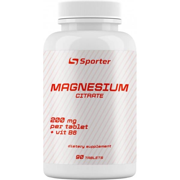 Магній B6 Sporter Magnesium Citrate 90 tabs