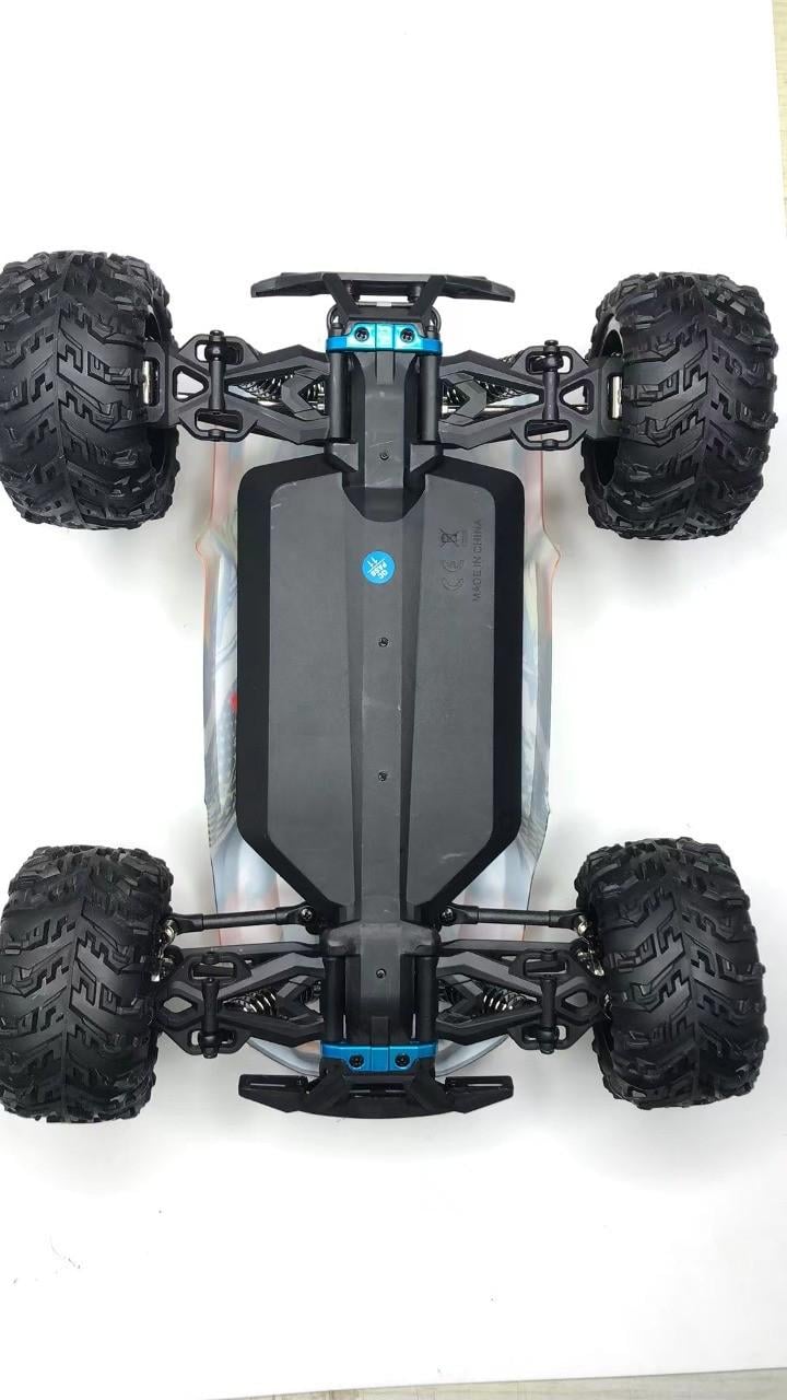 Радиоуправляемая машина Conquer RC WL Toys монстр-трак 4х4 70км/ч 1/16 Синий (16101PROZ) - фото 6