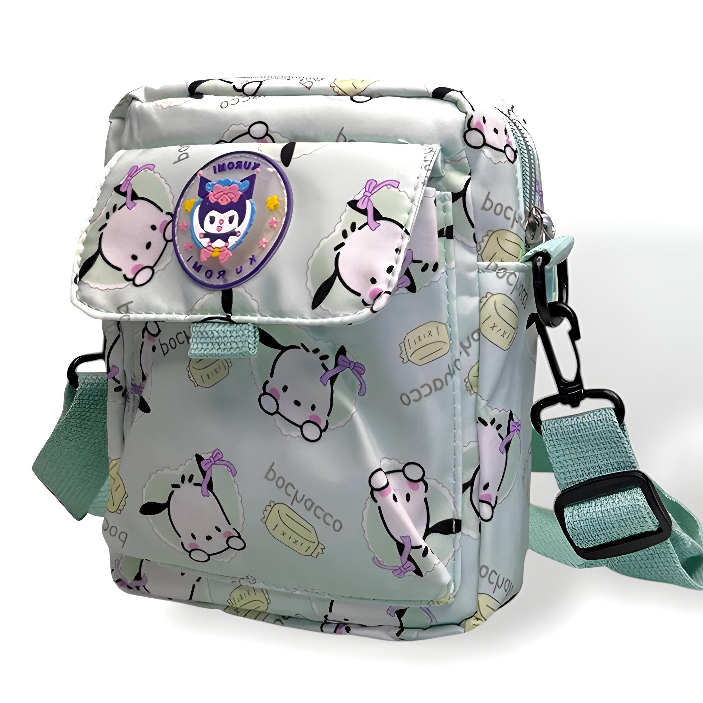 Сумка дитяча крос-боді Почакко 20х16х6 см Бірюзовий (25-575) - фото 1 Сумка дитяча крос-боді Почакко 20х16х6 см Бірюзовий (25-575) - фото 1