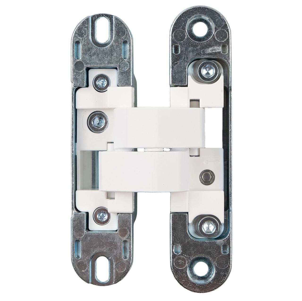 Петля скрытая Profitlock PL140 3D 24x110 мм для дверей 40 кг Белый матовый (PL140.WH) - фото 2 Петля скрытая Profitlock PL140 3D 24x110 мм для дверей 40 кг Белый матовый (PL140.WH) - фото 2