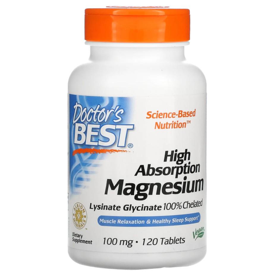 Витамины Doctor's Best High Absorption Magnesium 100 мг 120 таблеток