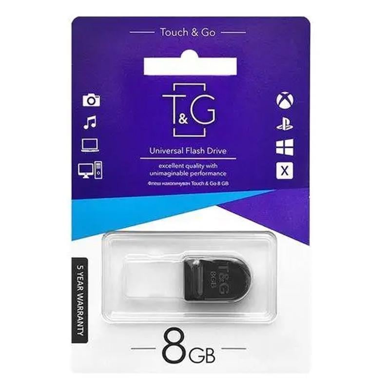 Флэш-драйв T&G 010 Shorty Series USB Flash Drive 8GB Черный (00000075076_1)