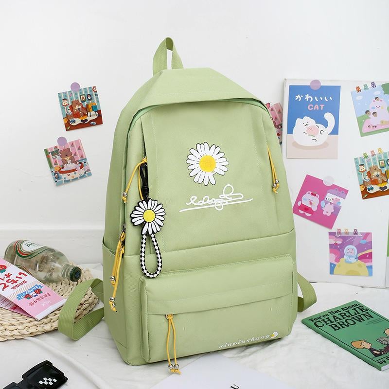 Шкільний рюкзак для дівчинки Ромашка 4в1 5-11 клас Салатовий (27667939) - фото 3 Шкільний рюкзак для дівчинки Ромашка 4в1 5-11 клас Салатовий (27667939) - фото 3