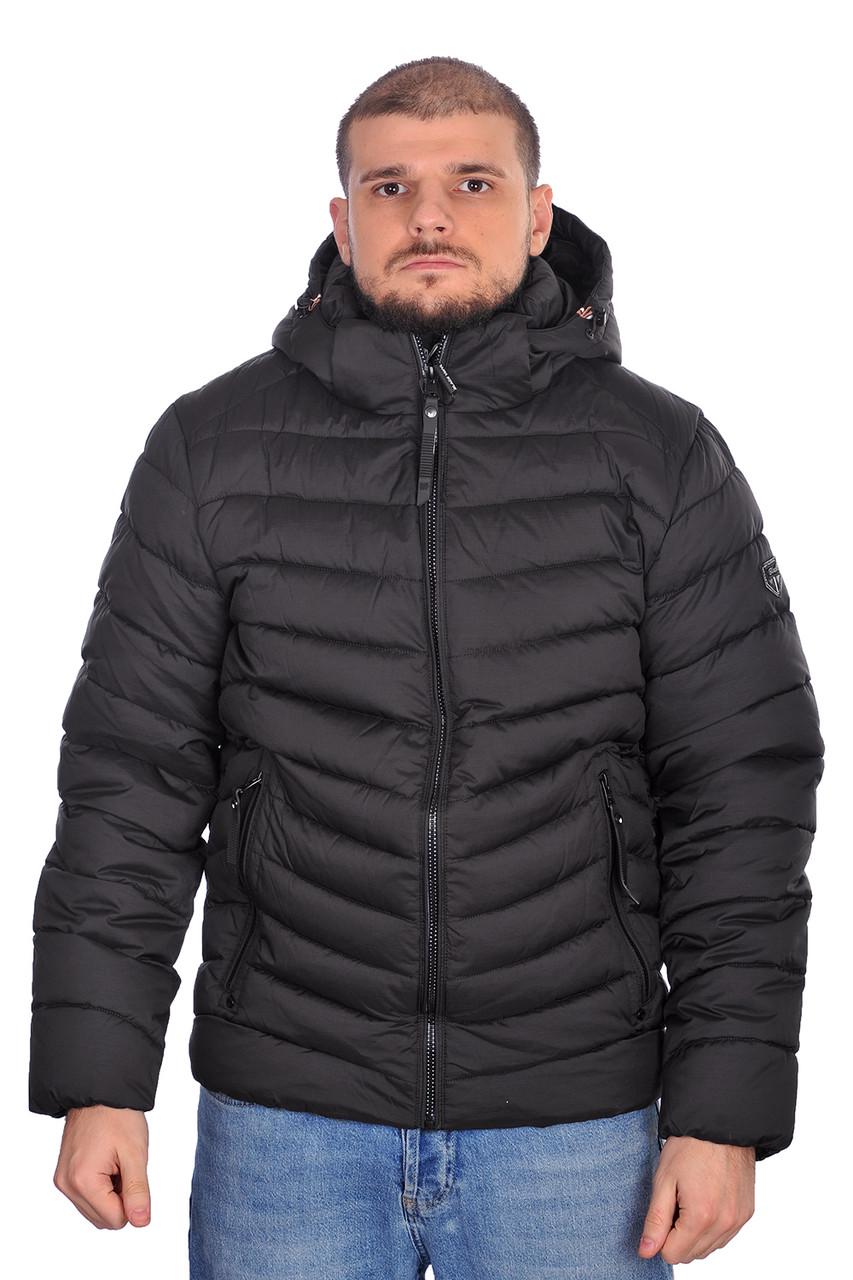 Куртка зимова чоловіча Black Vinyl 24-C20-1697C р. 54 Чорний (24-C20-1697C_43_54) - фото 2 Куртка зимова чоловіча Black Vinyl 24-C20-1697C р. 54 Чорний (24-C20-1697C_43_54) - фото 2