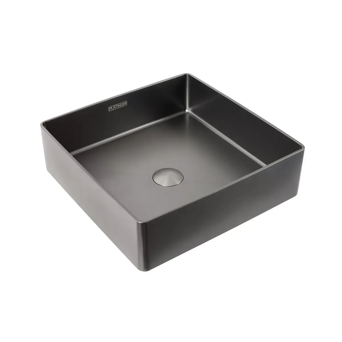 Умывальник Platinum Handmade PVD Черный 400x400 мм (36705545)