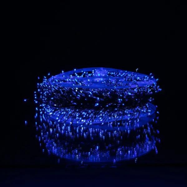 Гірлянда-нитка Роса Хвойна лапа 3000 LED 100 м Зелена нитка/Синє світло (D3000L100MGBL) - фото 5 Гірлянда-нитка Роса Хвойна лапа 3000 LED 100 м Зелена нитка/Синє світло (D3000L100MGBL) - фото 5